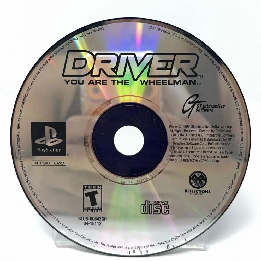 Driver Sony PlayStation PS1 1999 Disc Only Refurbished Tested